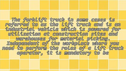 Importance Of Having A Forklift Certification