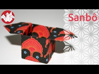 Origami - Plateau Japonais à Offrandes : Sanbo (HD) [Senbazuru]
