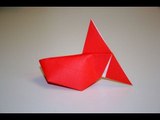 Origami - Poisson rouge traditionnel - Traditional Goldfish [Senbazuru]