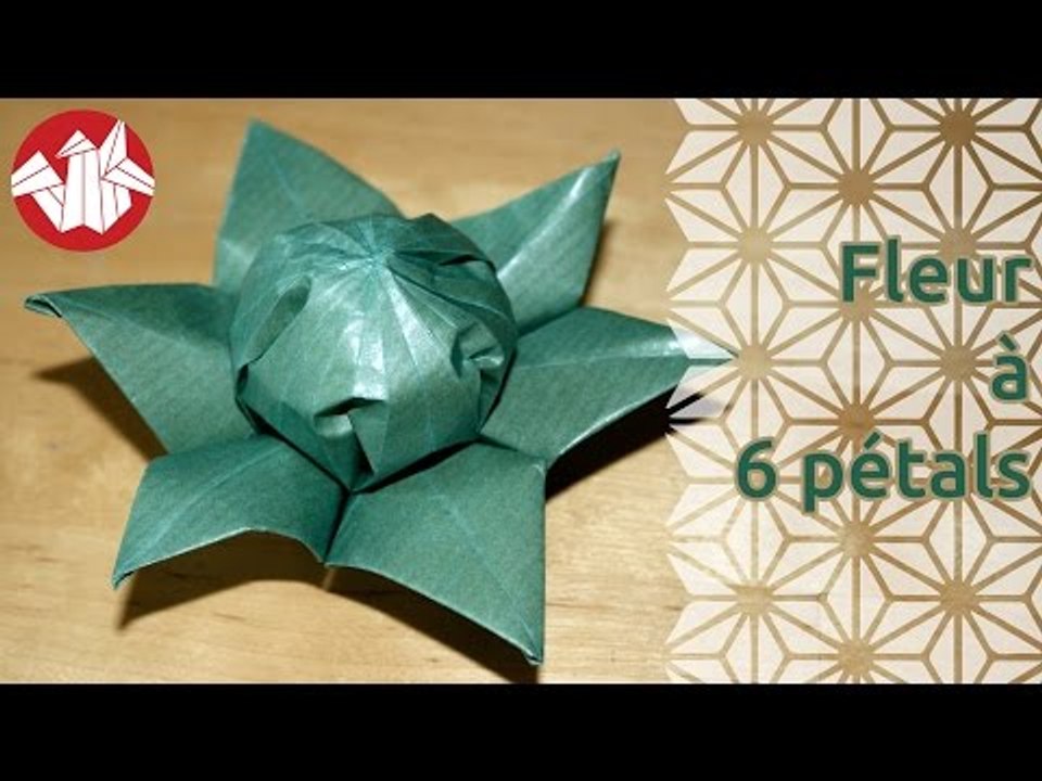 Origami - Fleur à six pétales - Six petals flower [Senbazuru]