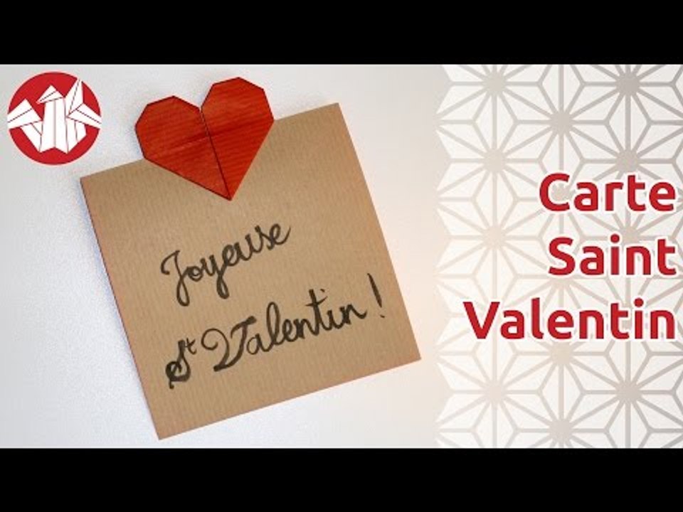 Origami - Carte pour la Saint Valentin [Senbazuru]