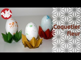 Origami - Coquetier fleur - Flower Eggcup [Senbazuru]