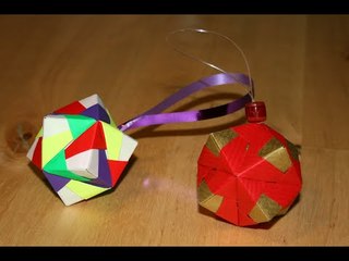Origami - Boule de Noël - Christmas Ornament [Senbazuru]