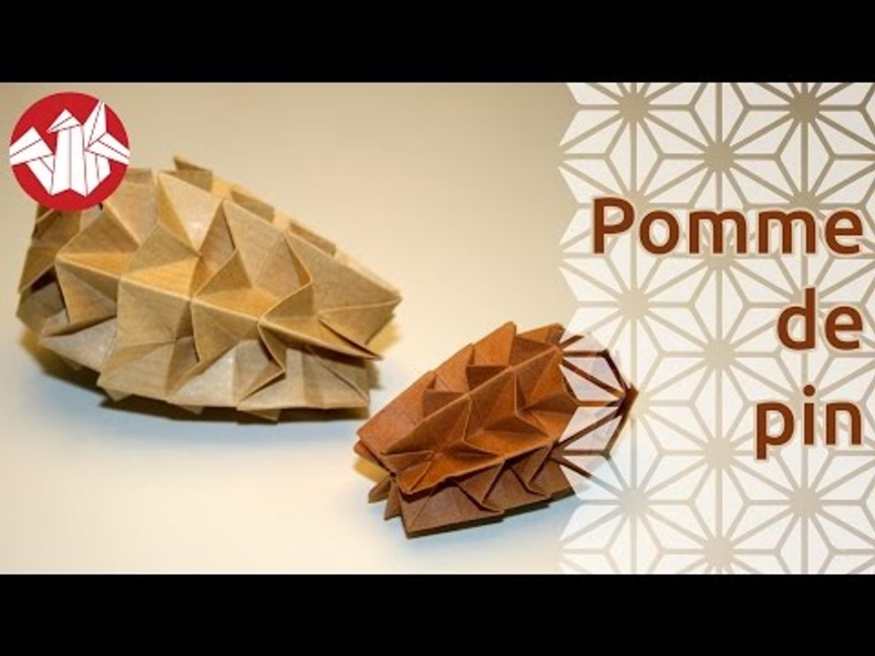 Origami - Pomme de pin - Pine Cone [Senbazuru]