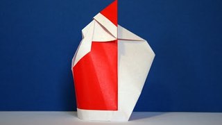 Origami - Père Noël - Santa Claus [Senbazuru]