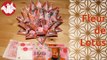 Origami - Fleur de lotus modulaire en billets - Banknotes Modular Lotus Flower [Senbazuru]