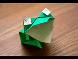 Origami - Grenouille bavarde - Animated Frog [Senbazuru]