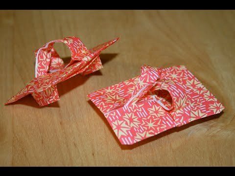 Origami - Geta (sandales japonaises) - Japanese Wood Sandals [Senbazuru]
