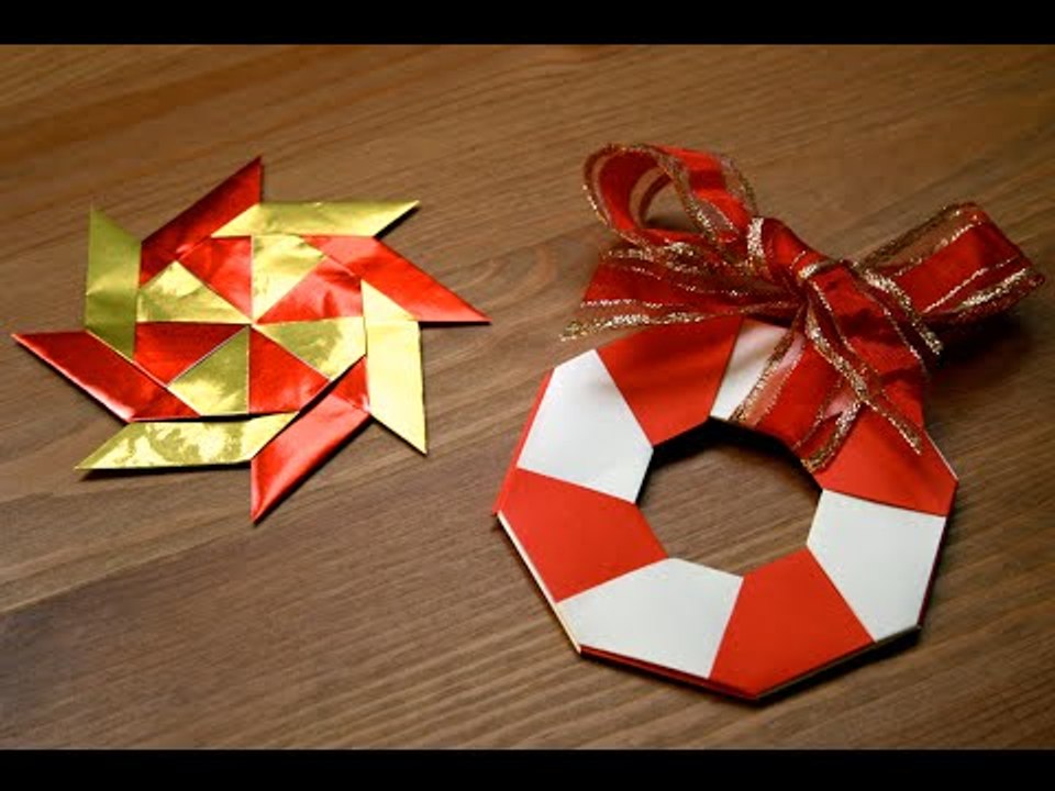 Origami - Décoration de Noël : L'étoile magique [Senbazuru]
