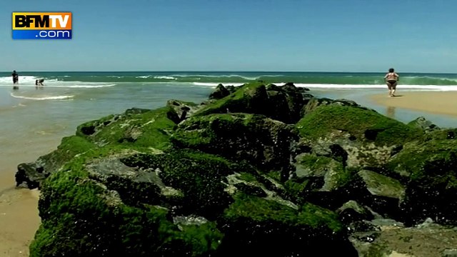 Tempêtes successives à Lacanau: à marée haute, la plage a disparu