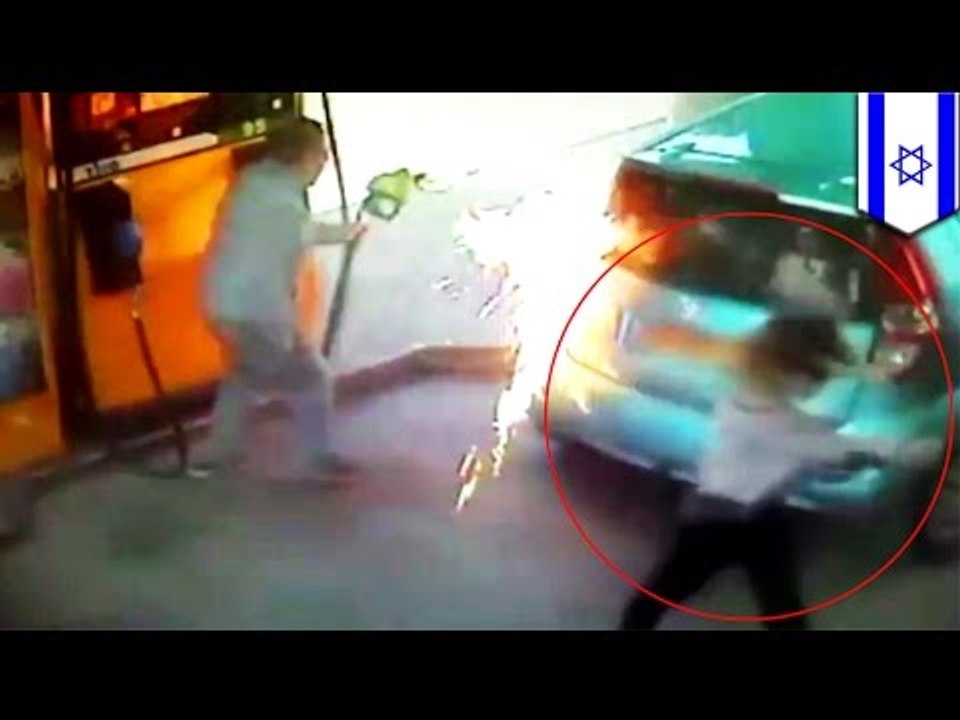 Mujer le prende fuego a una bomba de gasolina porque un sujeto se negó a regalarle un cigarrillo