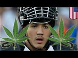 Promesa del futbol americano arrestado luego de que la policía descubriera marihuana en su auto