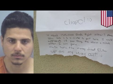 Bank robber Instagrams himself robbing bank, uploads thiefie of himself theifin' - TomoNews