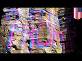 Dumb prom date proposal: teen spray-paints Idaho cliff in the Black Hills to get a date - TomoNews