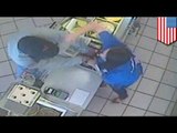 Baskin Robbins employee beats down armed robber with her own flavor of justice