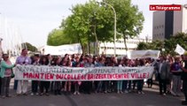 Lorient. Défense du collège Brizeux : 400 manifestants dans le centre-ville