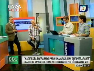 Canal 10 - Bien Despiertos - Cacho Buenaventura 11/05/2015