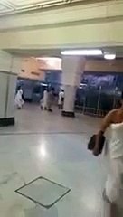 The Safa Mountain In Makkah A Man Breaking The Glass Wall