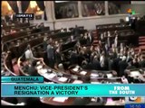 Guatemala: VP Resignation people's Victory, Menchu Says