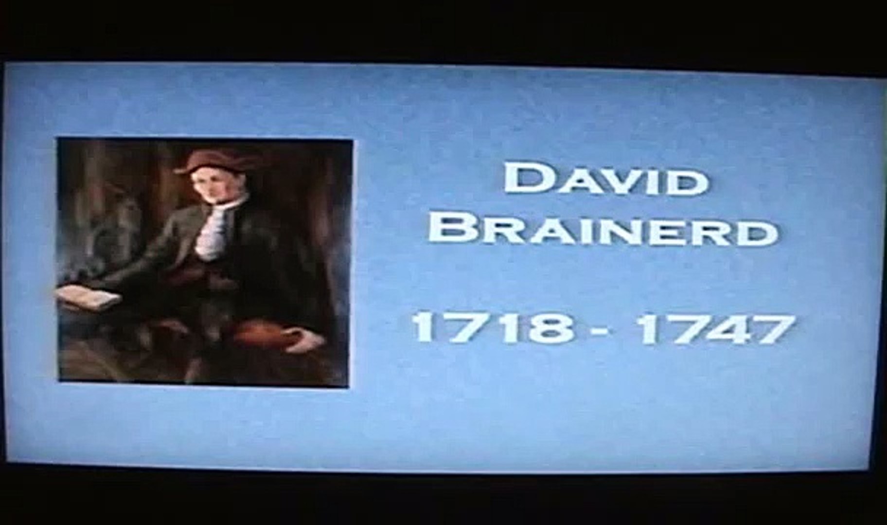 David Brainerd Preaching, Church History