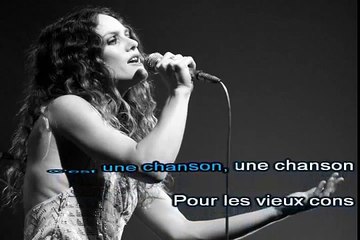 Karaoké Vanessa Paradis - La chanson des vieux cons