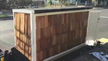 Man builds tiny homes on wheels for Los Angeles' homeless