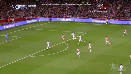 Alexis Sanchez Big chance | Arsenal - Swansea City 11.05.2015 HD