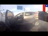 Cop’s helmet camera records insane chase and shooting death of car thief