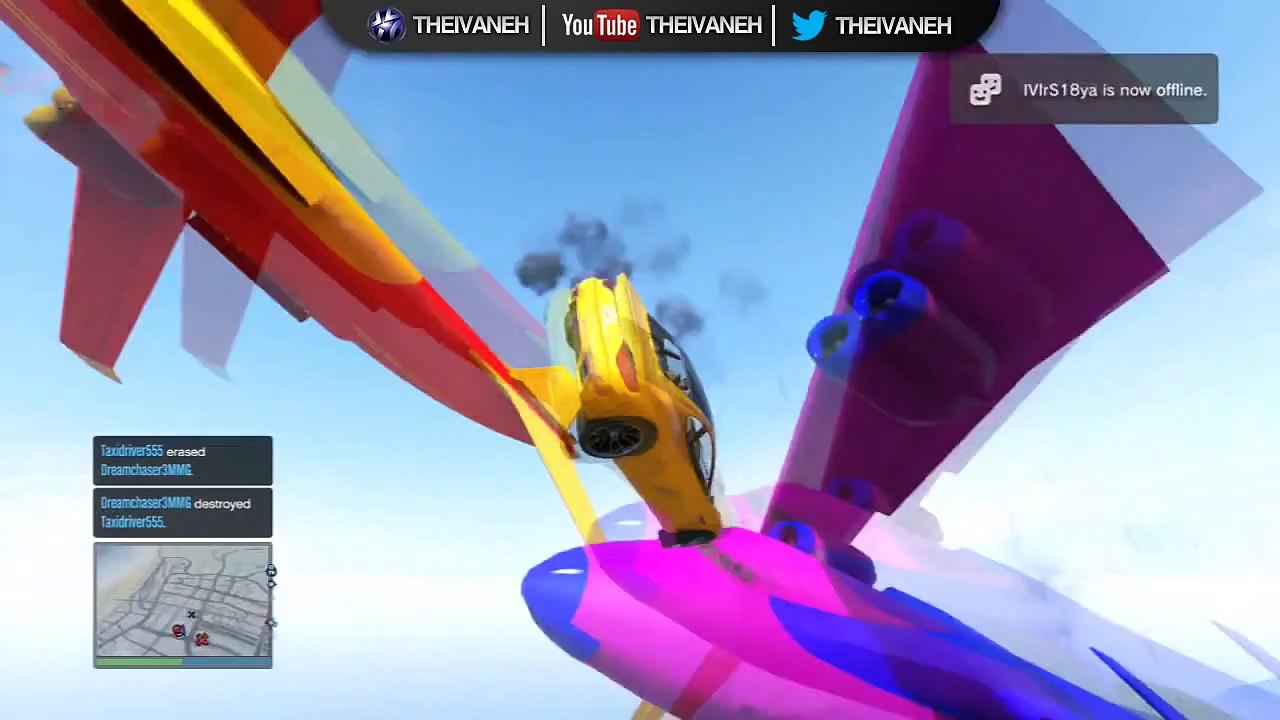 GTA 5: Online - Cargo Plane Stunts / Free Mode Fun / Demolition Derby | 10th Nov. 2014