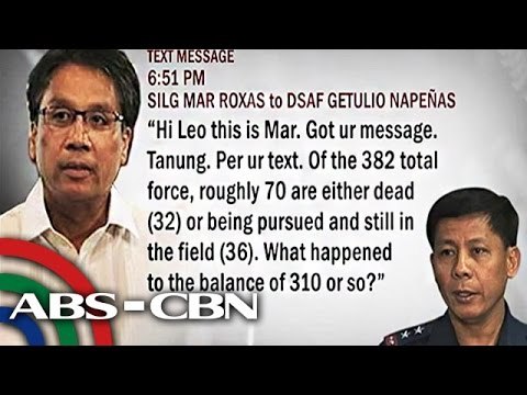 What Mar texted to Napenas?