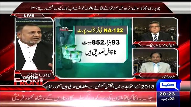 Intensive Fight Between Mian Mehmood Ur Rasheed And Daniyal Aziz