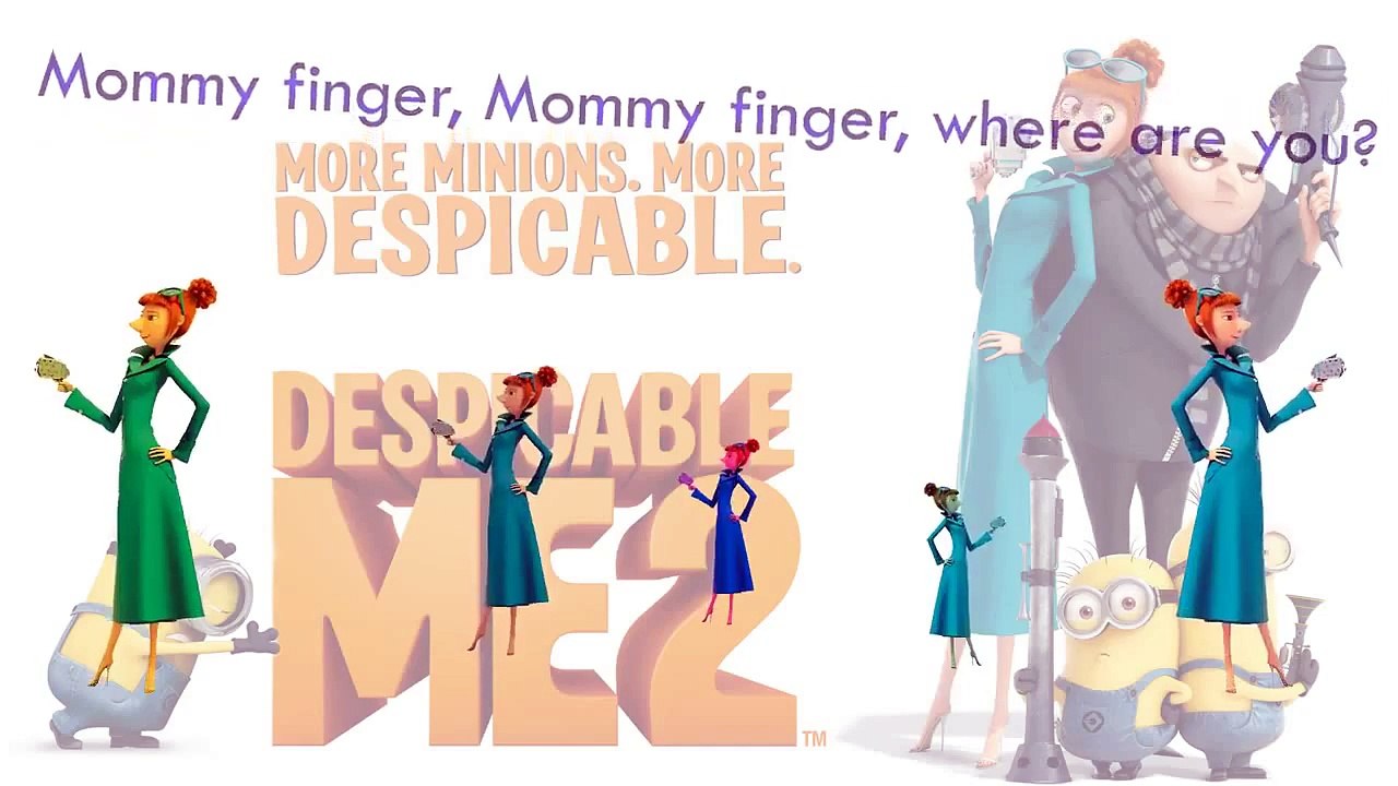 New Despicable Me 2 Finger Family Song Daddy Finger Nursery Rhymes gru Girl Minion Antonio HD 194