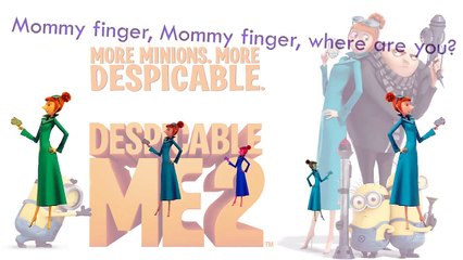 New Despicable Me 2 Finger Family Song Daddy Finger Nursery Rhymes gru Girl Minion Antonio HD 194