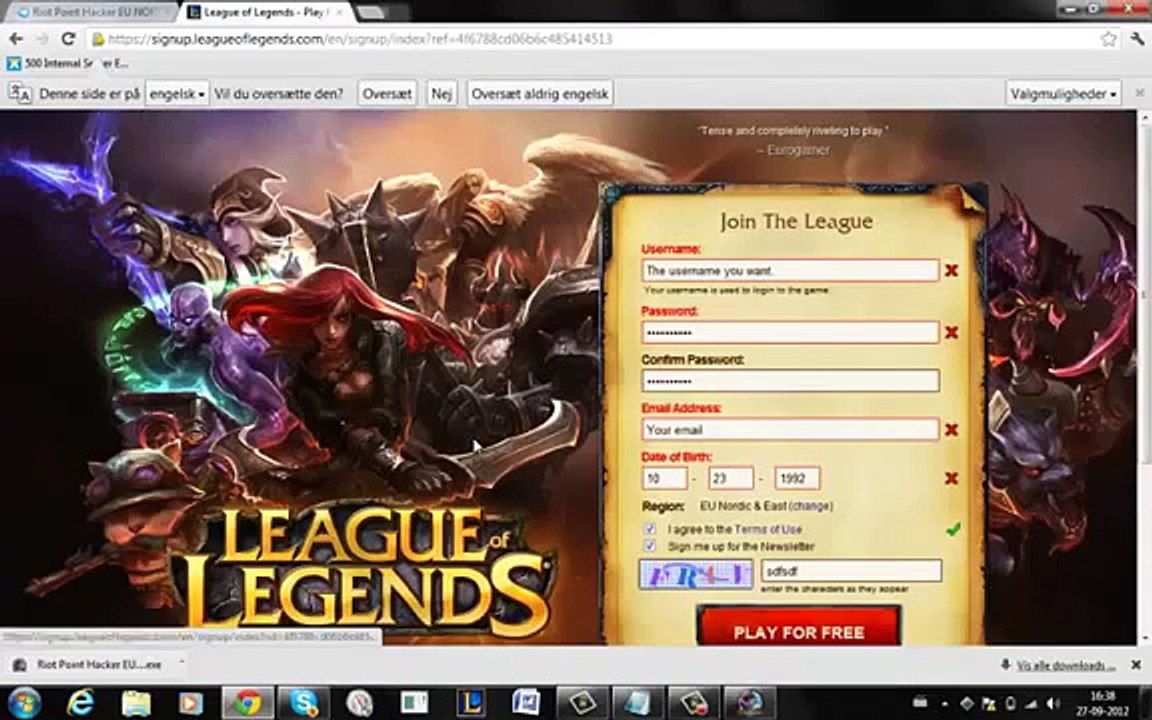 League of Legends 50k Riot Points Hack Unlock All Champions skins