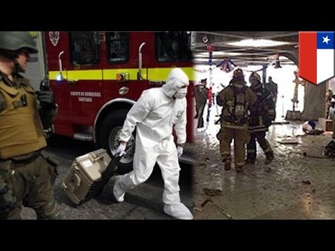 Subway station blast from possible fire extinguisher bomb injures lunchgoers in Santiago, Chile