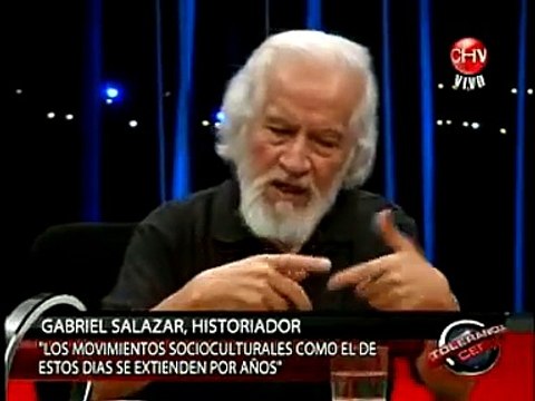 Historiador Gabriel Salazar en Tolerancia Cero.(2)