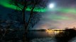 Espectacular Aurora boreal en Noruega