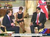 Maduro recibe cartas credenciales en el Palacio de Miraflores