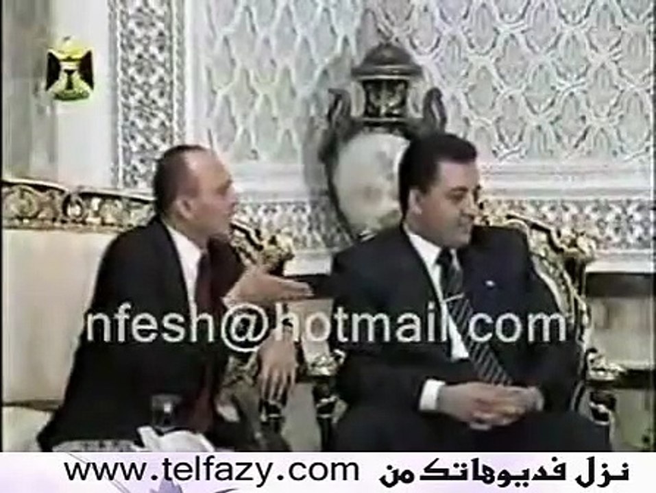 لقاء  نادر بين محمد صبحى وصدام حسين اثناء الحصار