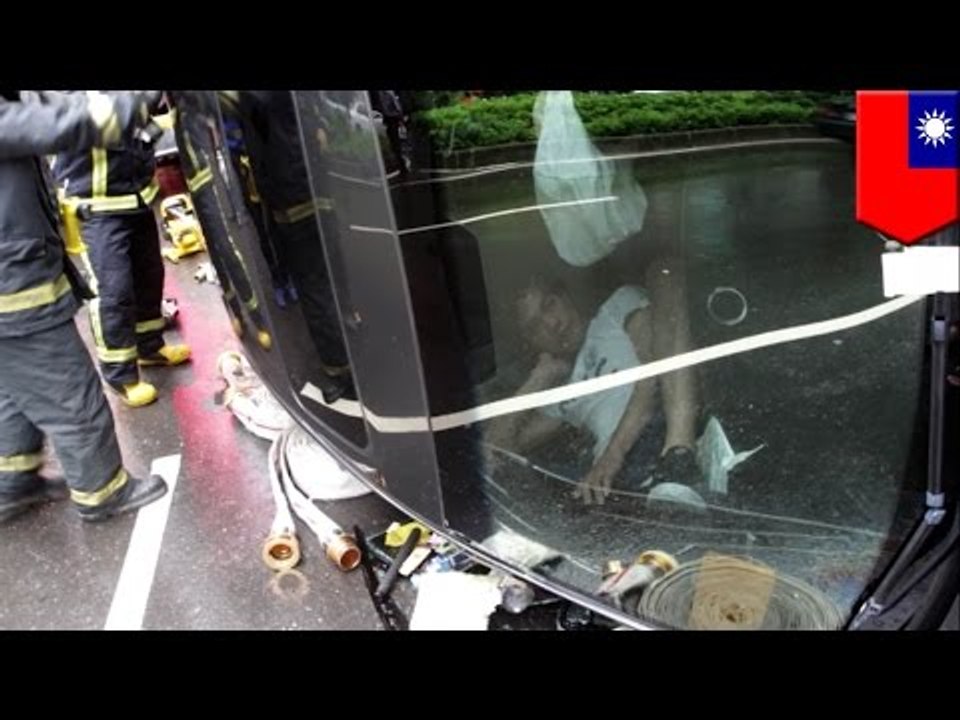 Sleeping driver flips car, casually waits to be rescued