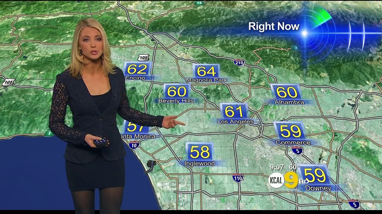 Evelyn Taft 2011/03/10 9PM KCAL9 HD; Navy blue outfit