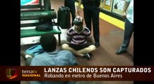 Lanzas chilenos ( ladrones )  Capturados en el metro de Buenos Aires