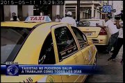 Taxistas impedidos de trabajar aseguran ser víctimas de una confusión