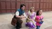 Rapunzel and Flynn Rider from Tangled Greet Guests at Epcot 10/23/10 Walt Disney World