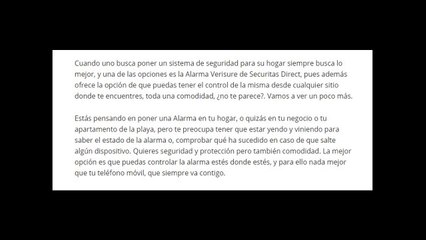 Controla tu Alarma Verisure desde tu móvil