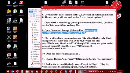 How to enable Intel VT Technology on Acer Aspire 7720G - 302G32Hi