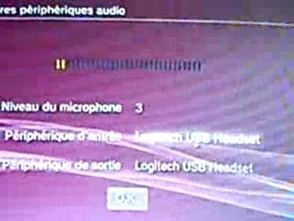 Paramétré casque usb sur ps3