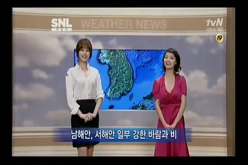 SNL 코리아 10회 박은지(속옷노출)편 오늘의 날씨