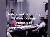 Moon Hoax Apollo 16 : Walt Disney Panel Van Vehicle is Seen on The Second TV Camera in The Nevada Fake Moon Bay