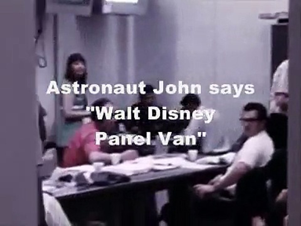 Moon Hoax Apollo 16 : Walt Disney Panel Van Vehicle is Seen on The Second TV Camera in The Nevada Fake Moon Bay